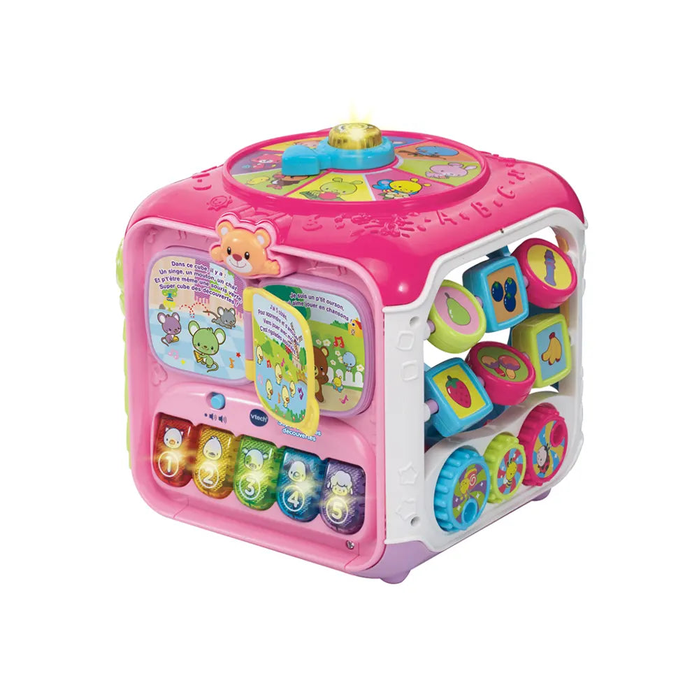 VTech Super Cube des découvertes rose VTech Super Cube des découvertes rose