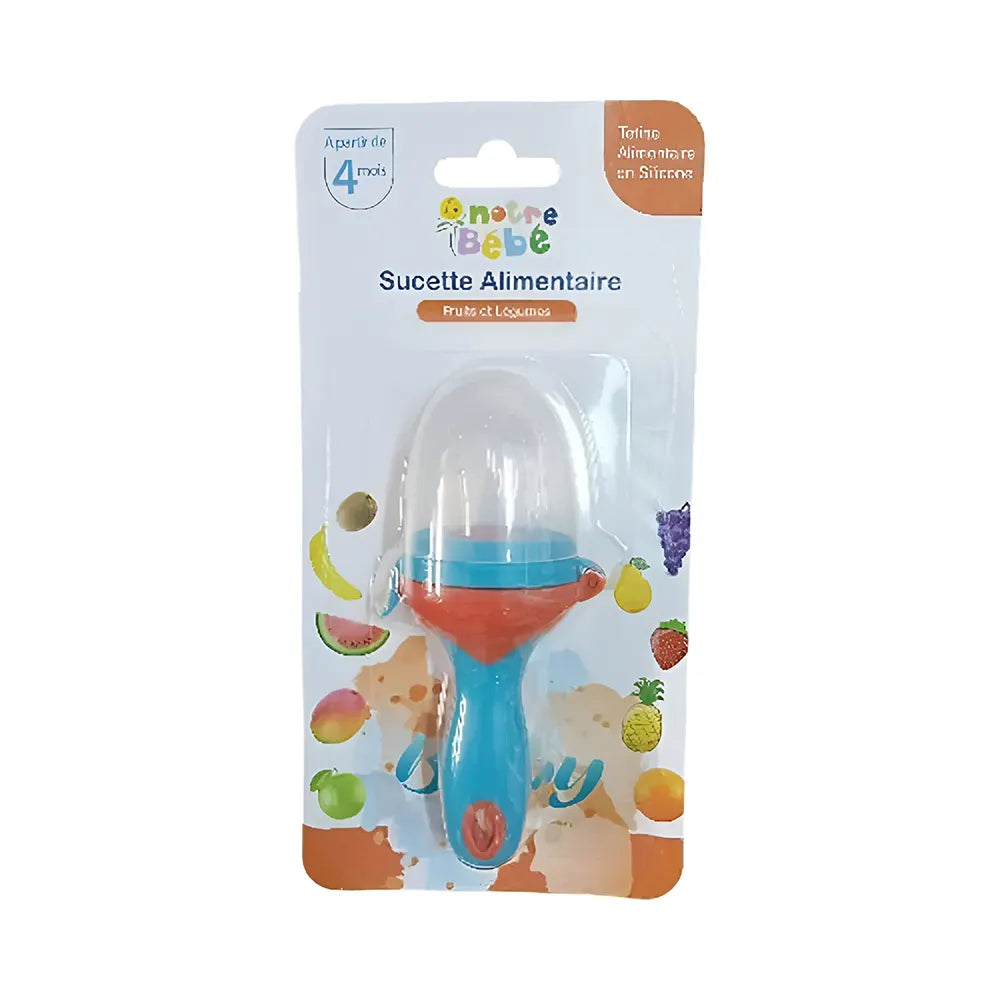 Notre Bebe Sucette Alimentaire Fruits & Légumes +4m premier âge - Bleu