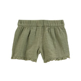 Short de gasa con volantes para Niña Carter's - Verde