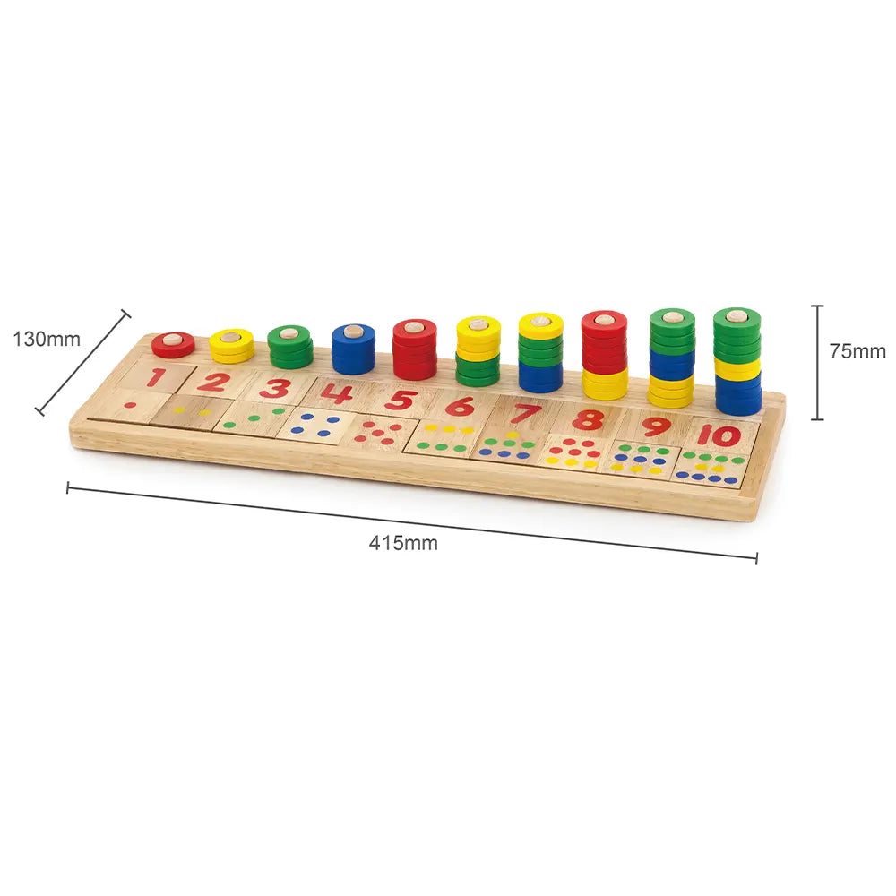 Viga Toys Puzzle d'Apprentissage Comptage 3A+