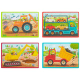 B. Toys Ensemble de Puzzles en Bois Camions 3A+