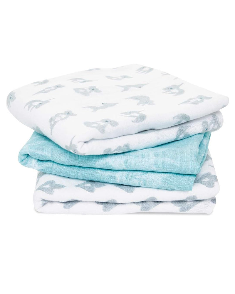 Lot de 3 Musy-Langes Mousseline De Coton Aden+Anais - Now + Zen