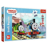 Trefl Puzzle Maxi Thomas et Percy sur les Pistes 24 Pièces - 3A+