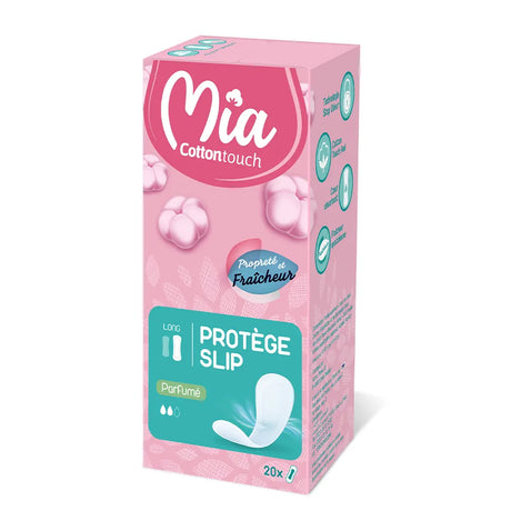 Mia Cotton Touch Protège Slip Long Parfumé - 20 Unités