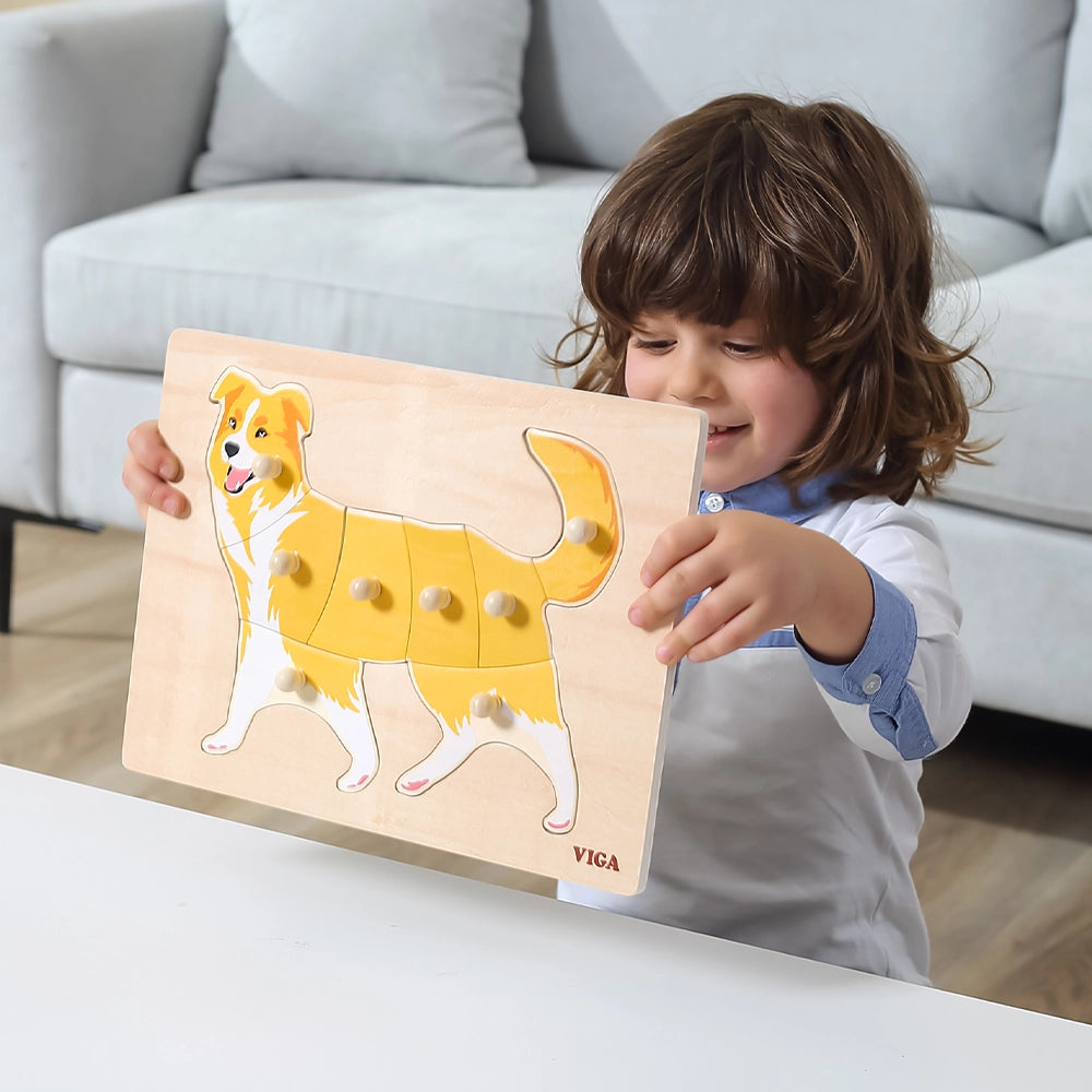 Viga Toys Puzzle Montessori 18M+ - Chien