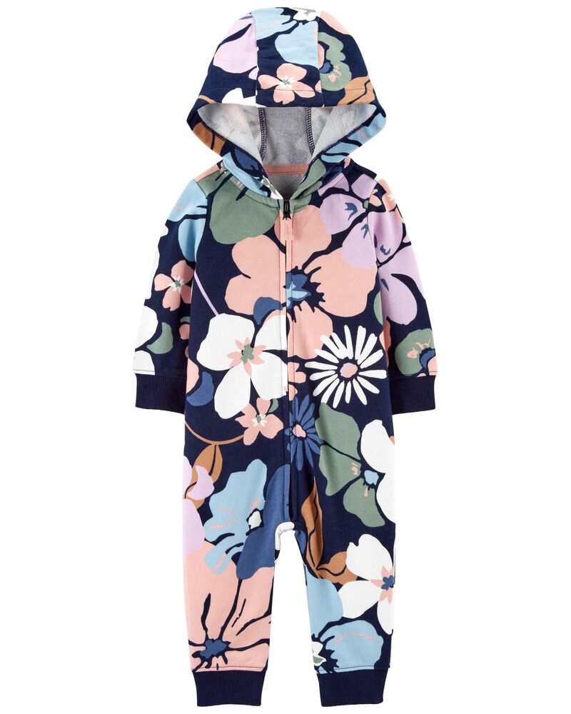 Baby Carter's Hooded Floral Jumpsuit