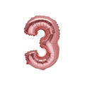 Ballon Chiffre 3 Rose Gold – 86cm