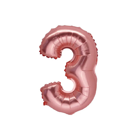Ballon Chiffre 3 Rose Gold – 86cm