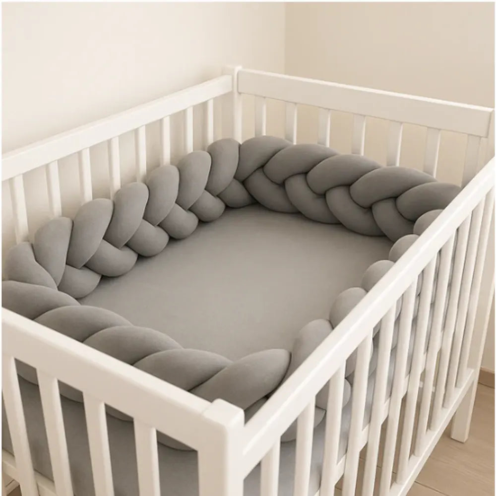 Babymat Tour de Lit Tressé - Gris