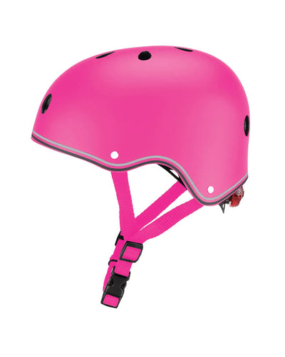 Globber Casque de Protection XS/S (48-53cm) Primo Lights - Rose Foncé