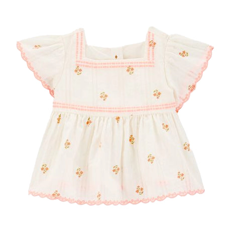 Top de Mangas con Vuelo para Bebé Niña OshKosh - Crema