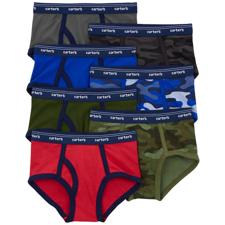 Lot de 7 slips 100% coton pour garçon (4-14 ans)