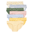 Lot de 7 culottes bikini stretch fille - Floral
