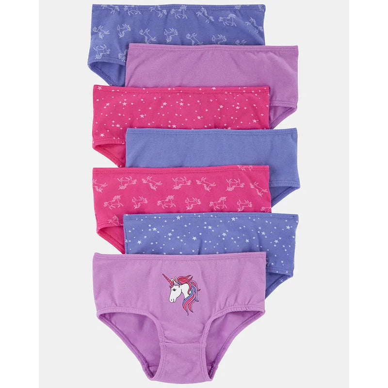 Carter's Girl's 7-Pack Panties - Unicorn
