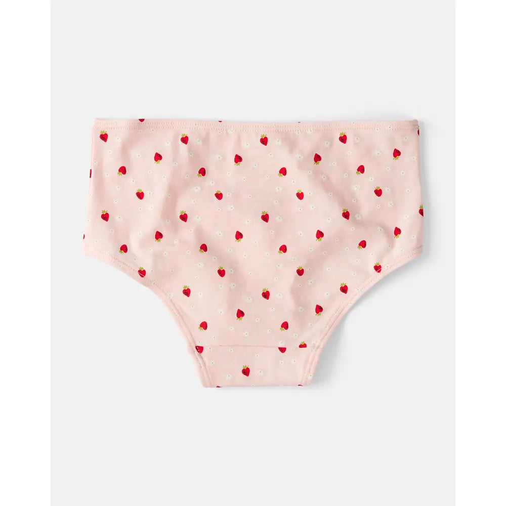 Lot de 10 culottes fraise pour fille - Coton stretch