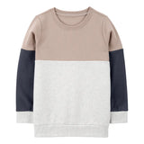 Sweat-shirt enfant color block en polaire