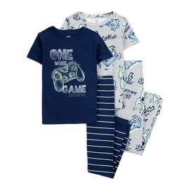 Pyjama 4 pièces gamer garçon - 100% Coton