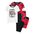 Pyjama 4 pièces camion garçon - 100% Coton