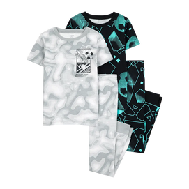 Pyjama 4 pièces sport garçon - 100% Coton