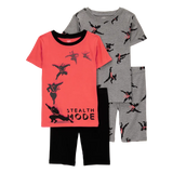 Pyjama 4 pièces ninja garçon - Coton