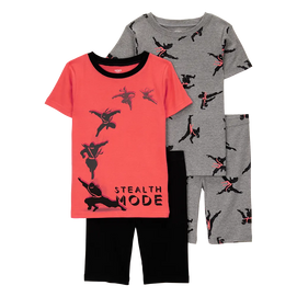 Pyjama 4 pièces ninja garçon - Coton