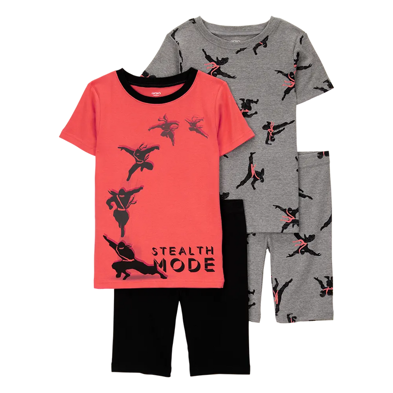 بيجامة من 4 قطع للأولاد من كارترز - نينجا