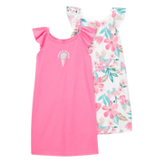 Lot de 2 chemises de nuit fille - Crème glacée