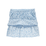 Ensemble débardeur et jupe-short fleuri fille