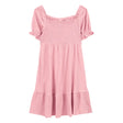 Robe smockée pour fille - Rose