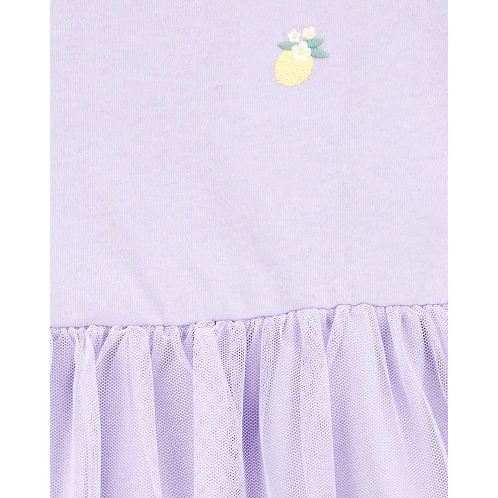 Carter's Girl's Tulle Top & Legging Set - Purple
