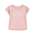 T-shirt manches courtes "Sunshine" fille - Rose