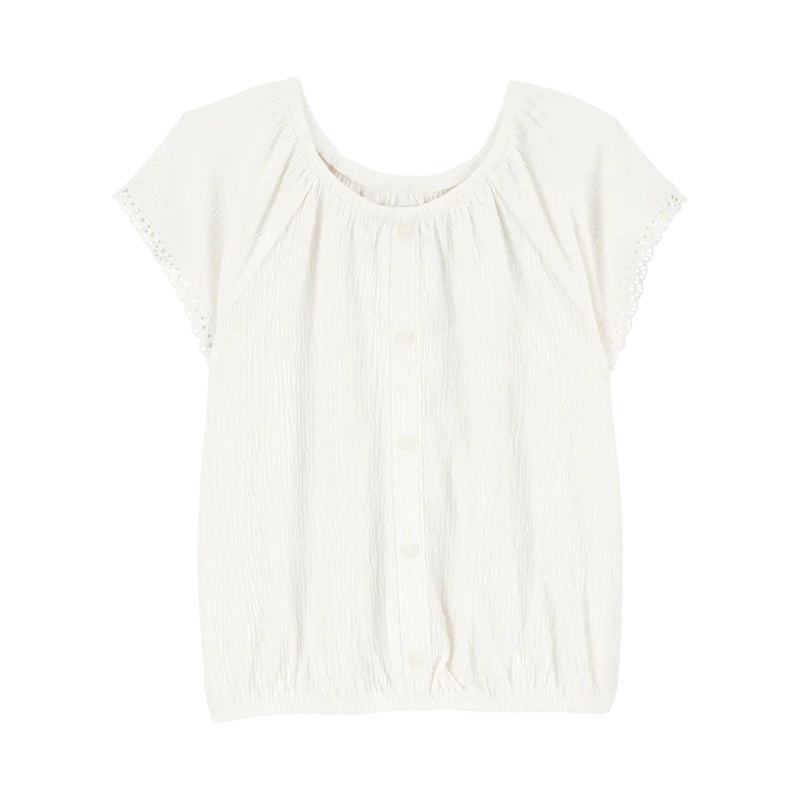 Carter's Girl's Short-Sleeve Top - Ivory