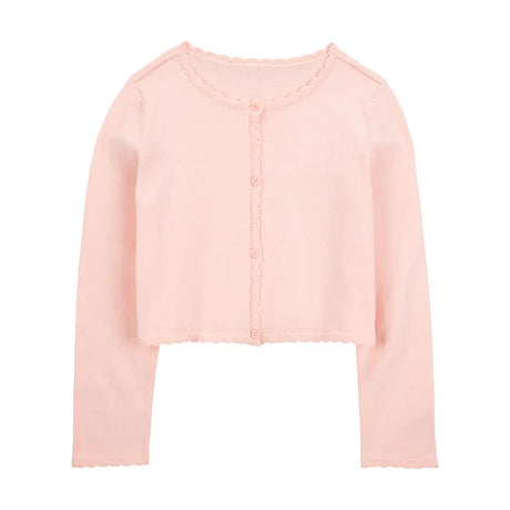 Cardigan à Bord Festonné Fille Carter's - Rose
