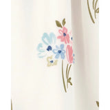 Robe étagée florale à manches longues pour fille