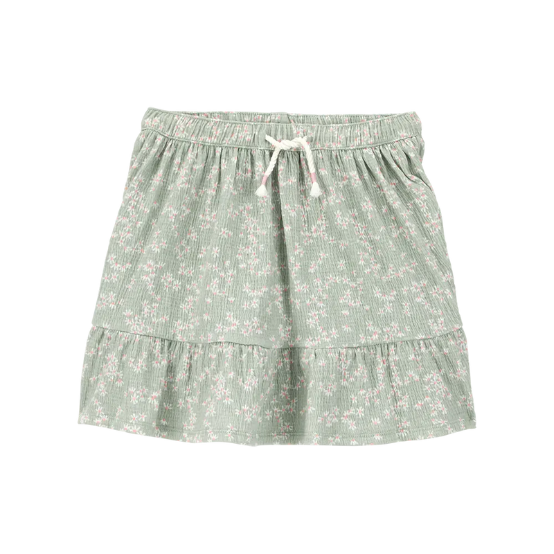 Carter's Girl's Pleated Skort - Green Floral