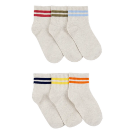 Lot de 6 paires de chaussettes rayées garçon