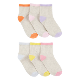 Lot de 6 paires de chaussettes fille (4-14 ans)