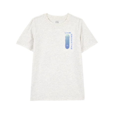 Camiseta de manga corta de skateboard para niño Carter's - Gris
