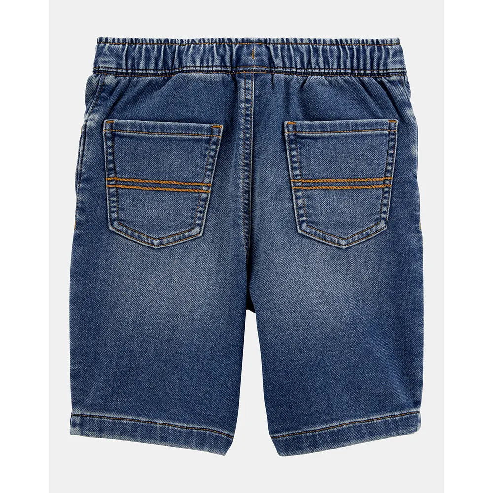 Carter's Boy's Pull-On Denim Shorts - Navy Blue