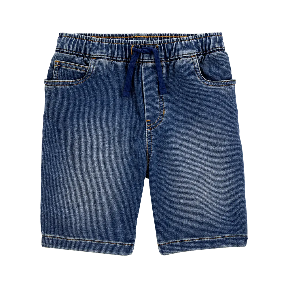 Short en jean à enfiler pour garçon - Bleu marine