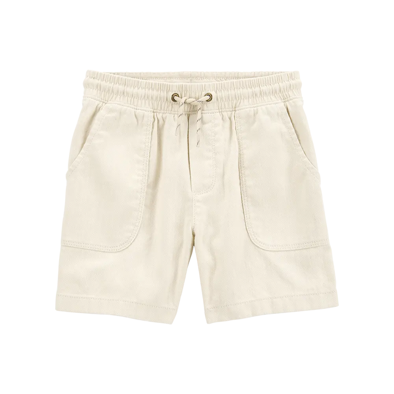 Short en Sergé à Enfiler Garçon Carter's - Kaki