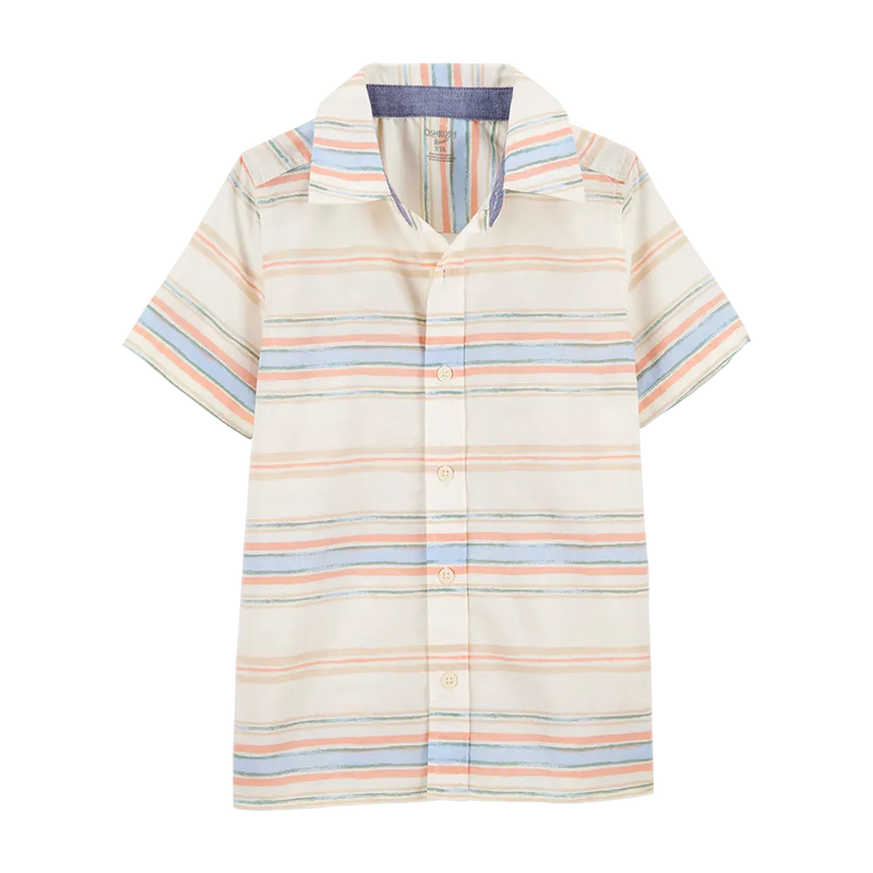 Chemise Rayée à Manches Courtes Garçon OshKosh - Multi