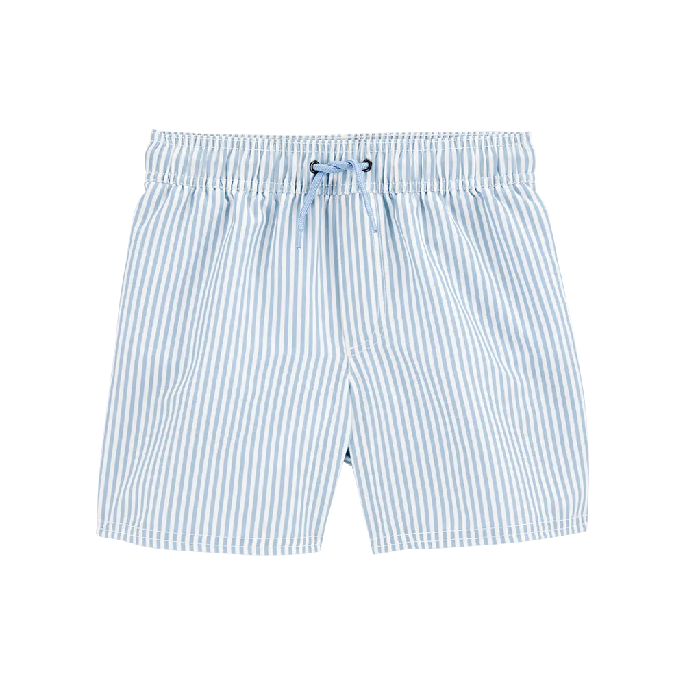 Short de bain rayé à enfiler pour garçon