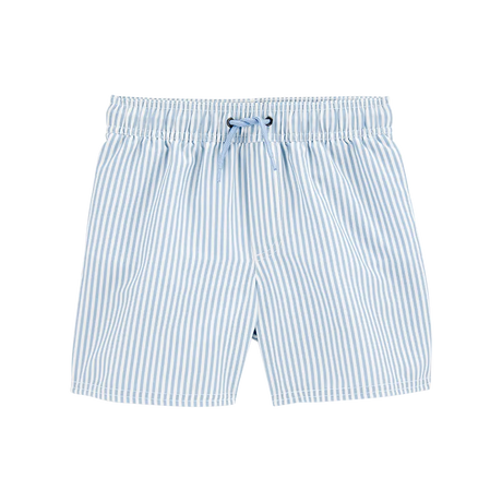 Short de baño a rayas sin cierre para niño Carter's - Azul y blanco