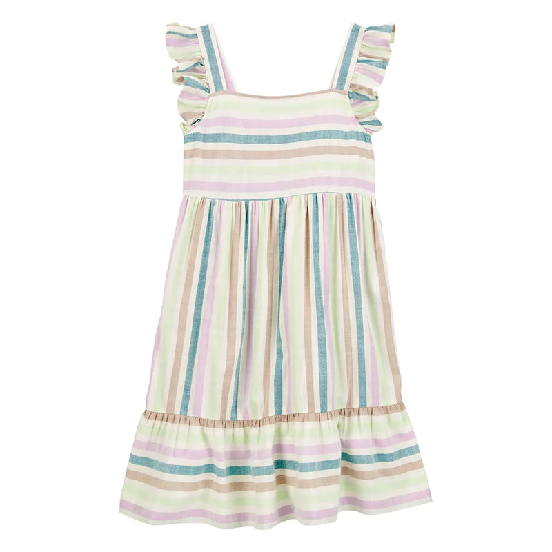 Robe Rayée à Manches Papillon Fille Carter's - Multi