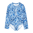Maillot de bain anti-UV fleuri fille (4-14 ans)