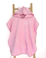 Organic Flores Ponchos Enfant 4 ans - Rose