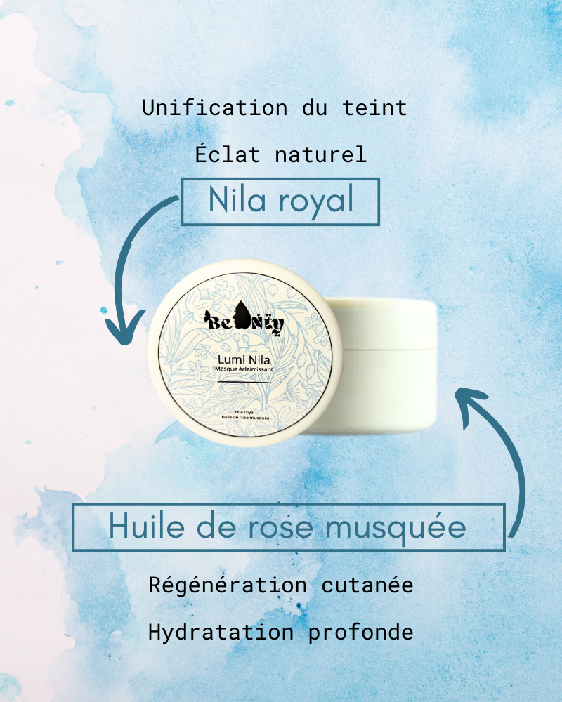 Be Nty LumiNila Masque Éclaircissant Nila & Huile de Rose Musquée - 50g