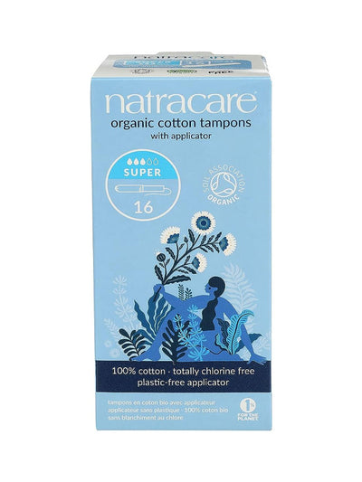 Natracare Tampons sans Applicateur Supper - 16 Unités