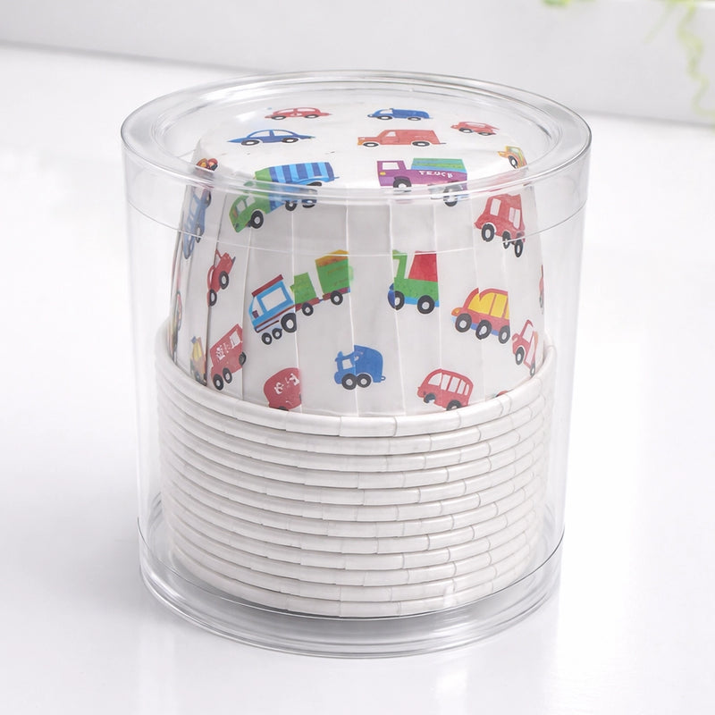 Moule en Papier Cupcake x12 - Voitures